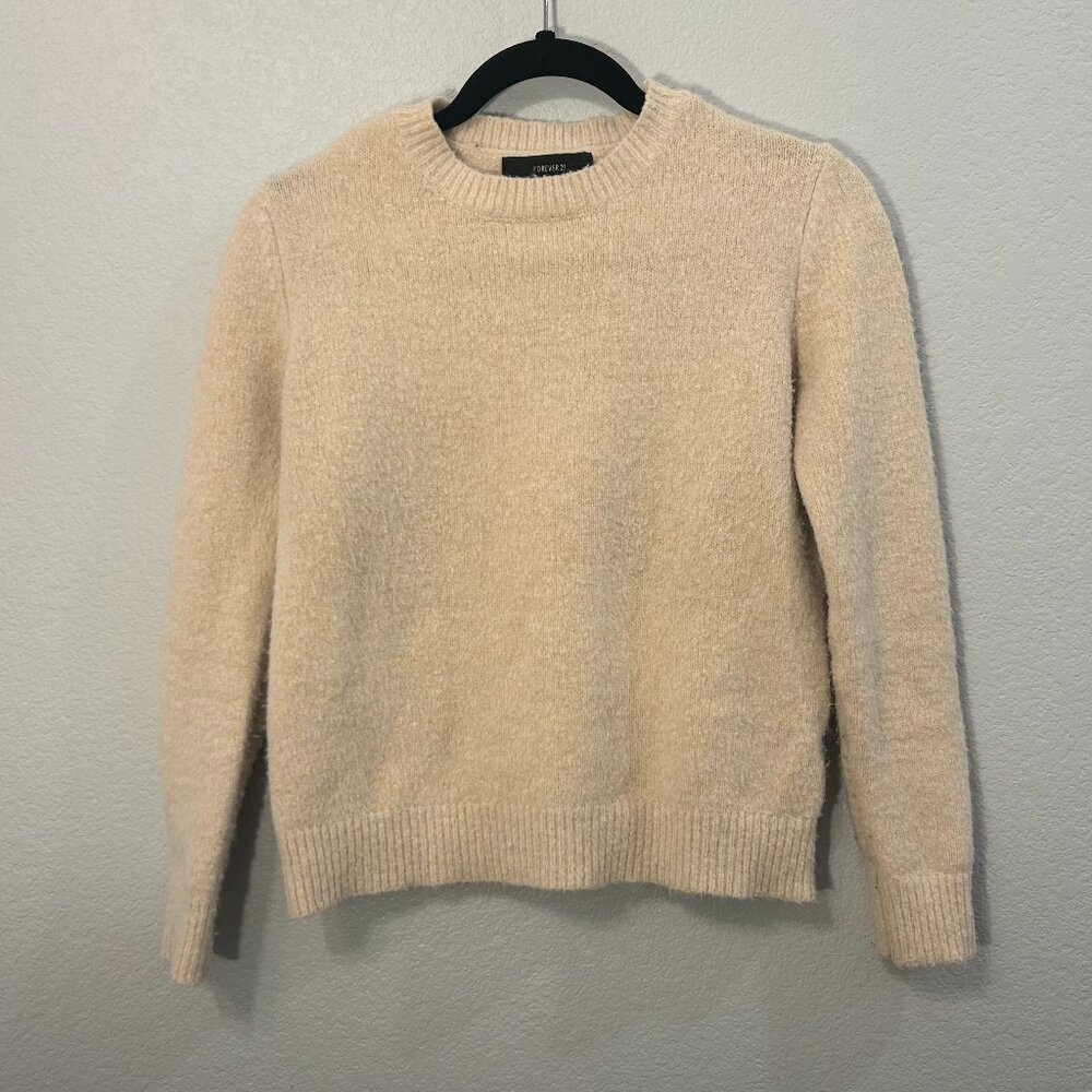 🤍FOREVER 21 Light Beige Soft Sweater | Small 🤍
